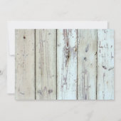 Rustikales Blumenholz Save the Date (Rückseite)