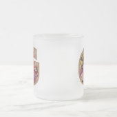 Rustikales Blumeninitial G Monogramm Mattglastasse (Mittel)