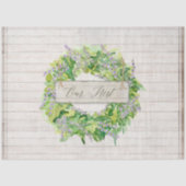 Rustikales Blumenkraut Bauernhof Grünwald Seidenpapier (Vorderseite)