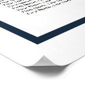 Rustikales Blumenland Hochzeitsdiagramm Poster (Ecke)