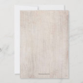 Rustikales Blumenlandbild Erste heilige Kommune Einladung (Rückseite)