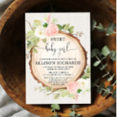 Rustikales Blumenmädchen Duschwald rot Rosa Einladung