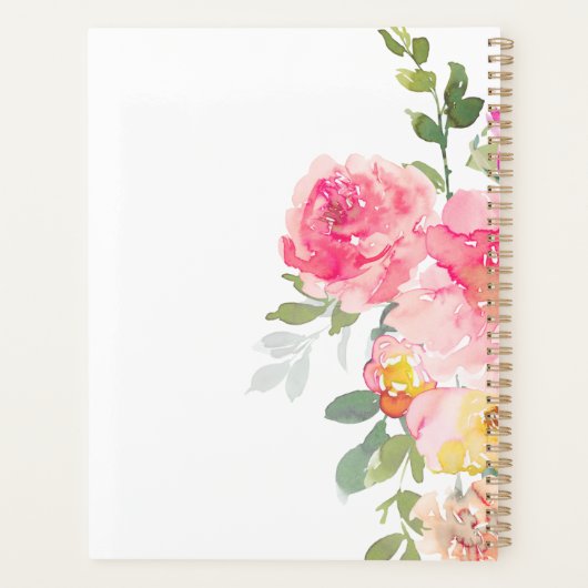 Rustikales Blumenmanagement Planer (Rückseite)