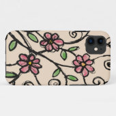 Rustikales Blumenmuster Case-Mate iPhone Hülle (Rückseite (Horizontal))