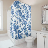 Rustikales Blumenmuster Duschvorhang (Beispiel)