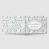 Rustikales Blumenmuster | Hochzeit Gästebuch (Voll)