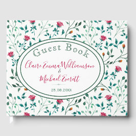 Rustikales Blumenmuster | Hochzeit Gästebuch