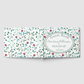 Rustikales Blumenmuster | Hochzeit Gästebuch (Voll)