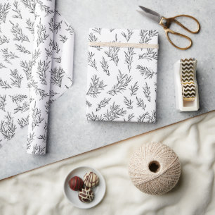 Rustikales Blumenpapier dank Urlaubspapier Geschenkpapier