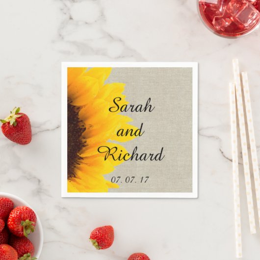 Rustikales Blumenpapier Napkins Serviette (Beispiel)