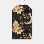 Rustikales Blumenschmuck Halloween Geschenkanhänger (Rückseite)