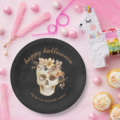 Rustikales Blumenschmuck Halloween Pappteller (Party)