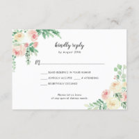 Rustikales Blumenstrauß-Buffet Hochzeit RSVP