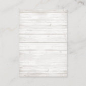 Rustikales Blumenwaldtierbuch Begleitkarte (Rückseite)