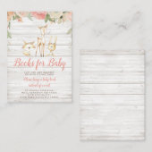 Rustikales Blumenwaldtierbuch Begleitkarte (Vorne/Hinten)