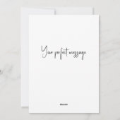 Rustikales Blumenwasser kann malen Feiertagskarte (Rückseite)