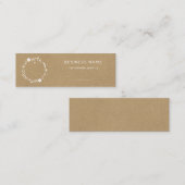 Rustikales Blumenwerk Mini Visitenkarte (Vorne/Hinten)