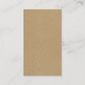 Rustikales Blumenwerk Visitenkarte (Rückseite)