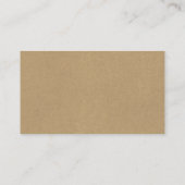 Rustikales Blumenwerk Visitenkarte (Rückseite)