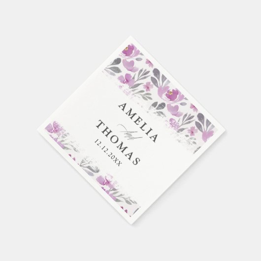 Rustikales Blumenwettermuster Serviette (Ecke)