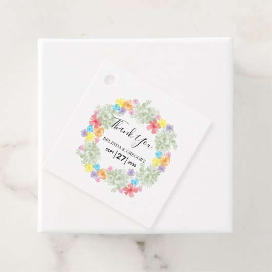 Rustikales Blumenzaubergeschenk Geschenkanhänger (Beispiel)