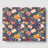 Rustikales Blumenzettel Gästebuch (Rückseite)