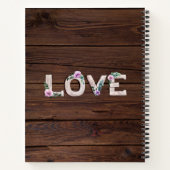 Rustikales Blumenzettel Notizblock (Rückseite)