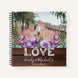 Rustikales Blumenzettel Notizblock