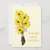 Rustikales Blumenzitat Einladung (Rückseite)