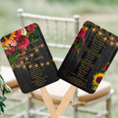 Rustikales Blumenzitronenprogramm Fächer