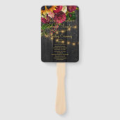 Rustikales Blumenzitronenprogramm Fächer (Vorderseite)