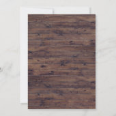 Rustikales Blush Navy Blues Brautparty Brunch Einladung (Rückseite)