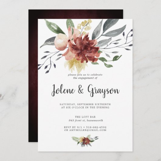 Rustikales Blut | Einladung der Interessengruppe (Vorne/Hinten)