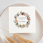 Rustikales Blut | Personalisierte Hochzeit mit Blu Serviette