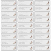 Rustikales Blut | Private Guest Address Labels (Vorderseite)