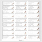 Rustikales Blut | Private Guest Address Labels (Blatt)