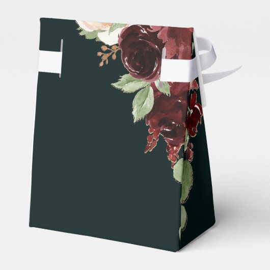 Rustikales Blut | Terracotta Marsala Liebe und Dan Geschenkschachtel (Rückseite)