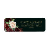 Rustikales Blut | Terracotta und Marsala Red Addre (Vorne)