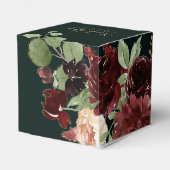 Rustikales Blut | Terracotta und Marsala Red Custo Geschenkschachtel (Rückseite)