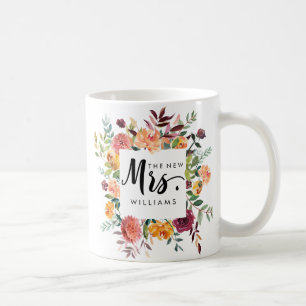 Rustikales Blut   WEDEN THE NEW MRS Typografy Kaffeetasse