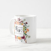Rustikales Blut | WEDING THE future MRS. Typografy Kaffeetasse (Vorderseite Links)