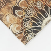 Rustikales Blütenmuster Fleecedecke (Ecke)