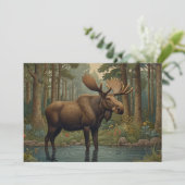 Rustikales bohemianisches Waldgebiet Einladung (Stehend Vorderseite)