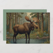 Rustikales bohemianisches Waldgebiet Einladung (Vorne/Hinten)