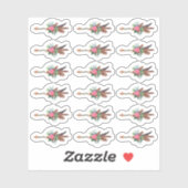 Rustikales Bohemisch Federn Arrow-Planer Aufkleber (Blatt)