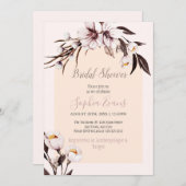 Rustikales Bohemisches Brautparty Einladung (Vorne/Hinten)