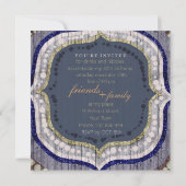 Rustikales Bohemisches neues Zuhause Dinner Party Einladung (Rückseite)