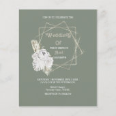 rustikales bohenhaftes, elegantes Unkraut (Vorderseite)