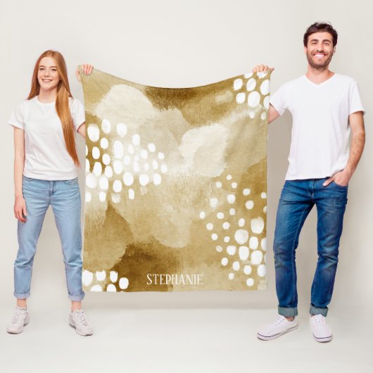 Rustikales Boho Abstrakt strukturiertes Muster - E Fleecedecke (Beispiel)