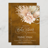 Rustikales Boho Aquarellpampass Grass Einladung (Vorne/Hinten)